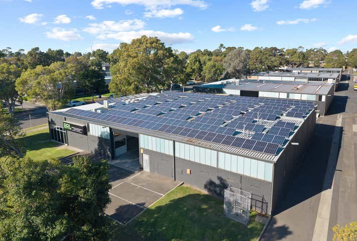 Solar panels covering a commercial warehouse roof